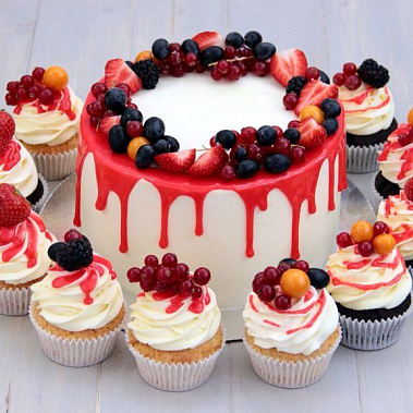 Торт глазурь и ягоды купить - северск.сладкоежкин.рф